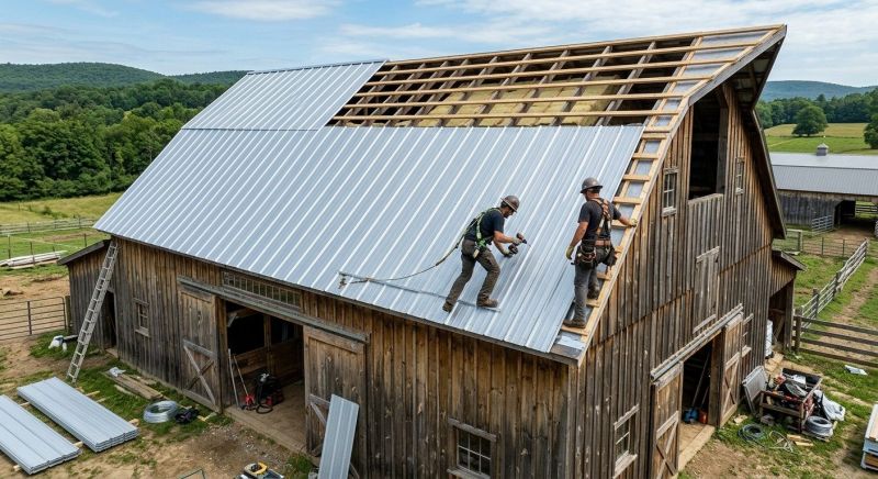 Barn Roof Installation in Ashland City, TN