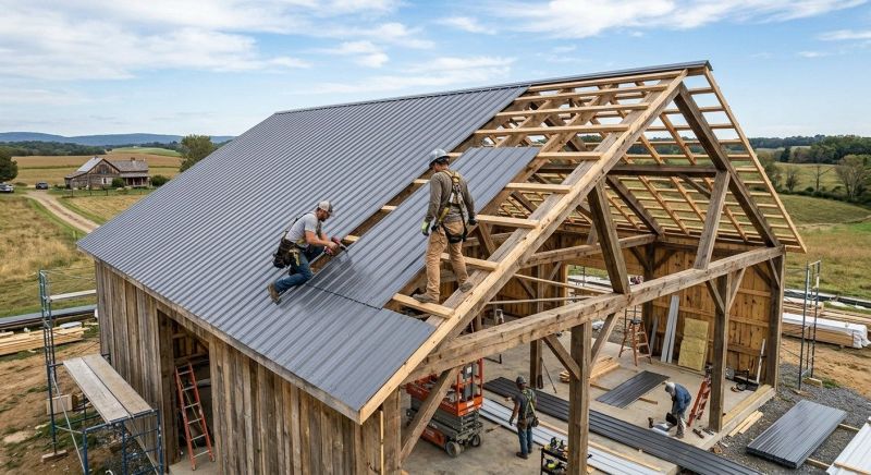 Barn Roof Installation in Ashland City, TN